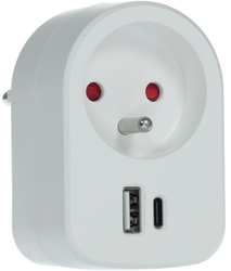 Adaptér napájecí, nabíjecí 5V 2,1A USB-A, USB-C 