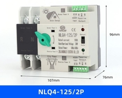 Automatický přepínač sítí - napájení 2P 230V 80A - NLQ4-125/2P pro FVE