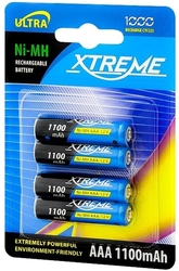 Baterie nabíjecí AAA (R03) NiMH 1,2V 1100mAh XTREME 