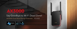 Cudy RE3000 Wi-Fi 6 Range Extender, AX3000