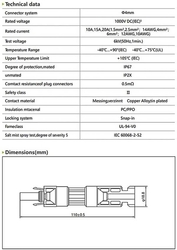 Konektor MC-4, diodová ochrana 20A /MC4/