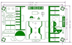 Napájecí zdroj-modul WX-DC2416 100-265VAC/36VDC 5A