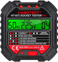 Tester zásuvek 230V HT107D