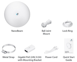 UBNT Ubiquiti NanoBeam 2AC-13, 2.4GHz MIMO, 13dBi